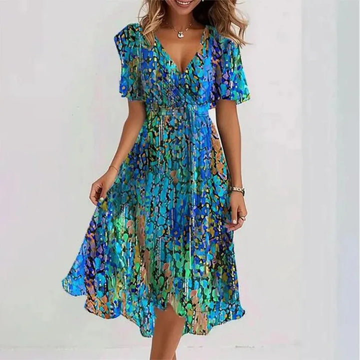 Maren Flowy Floral Midi Dress