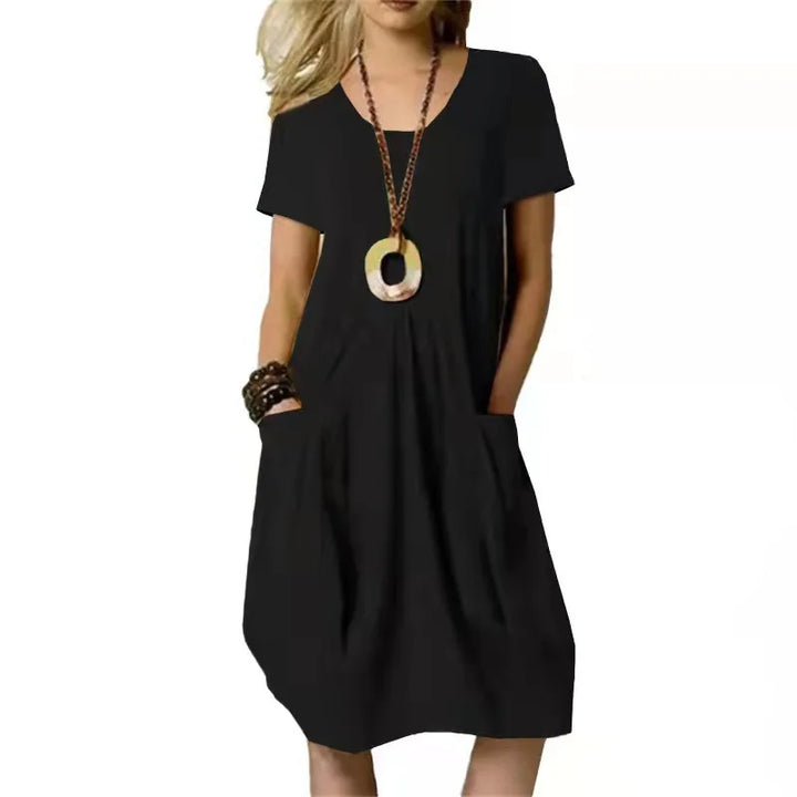 Renalyn Casual Pocket Midi Dress