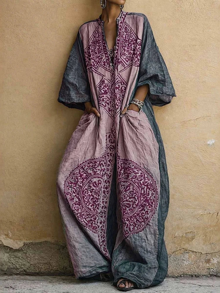 Marlowe Bohemian Geometric Print Jumpsuit