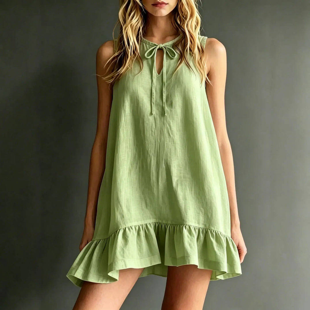 Zoe Ruffle Mini Dress