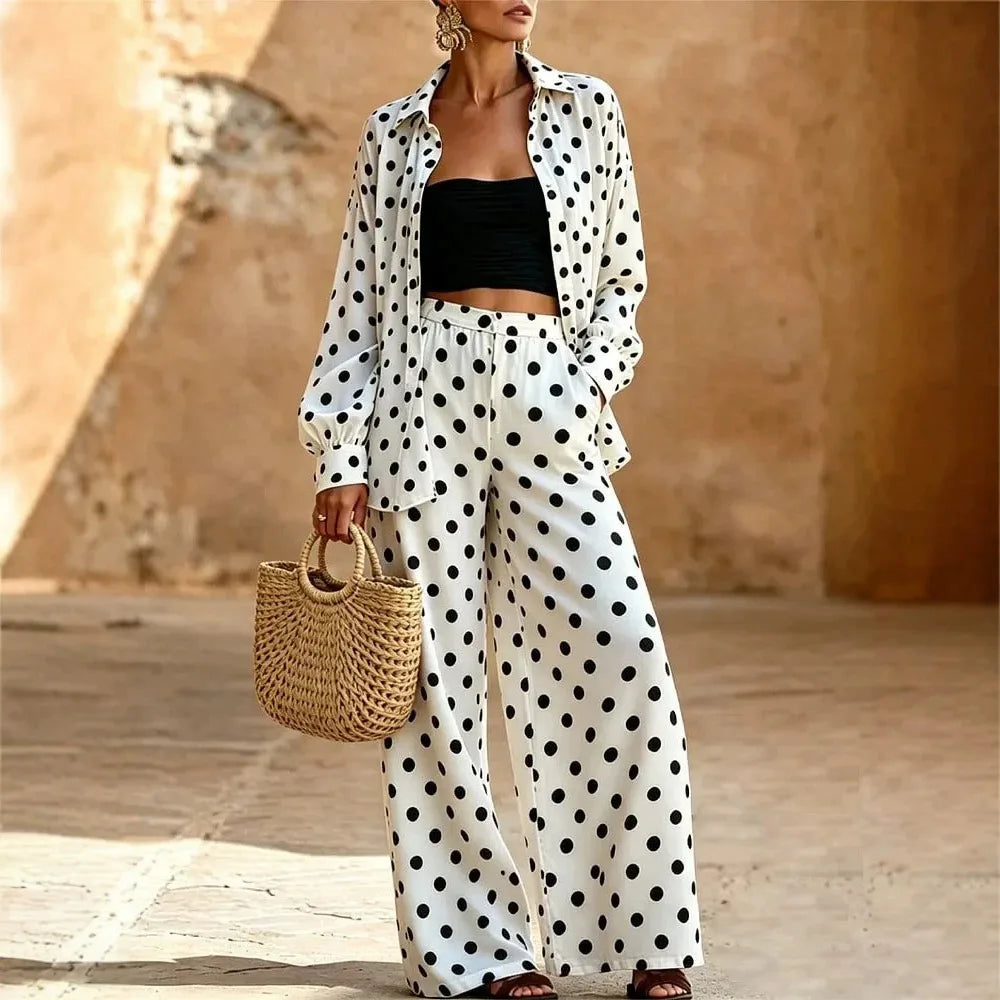 Vienne Polka Dot Matching Set