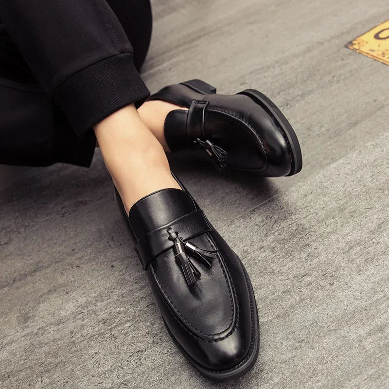 Preston Tassel Leather Loafers