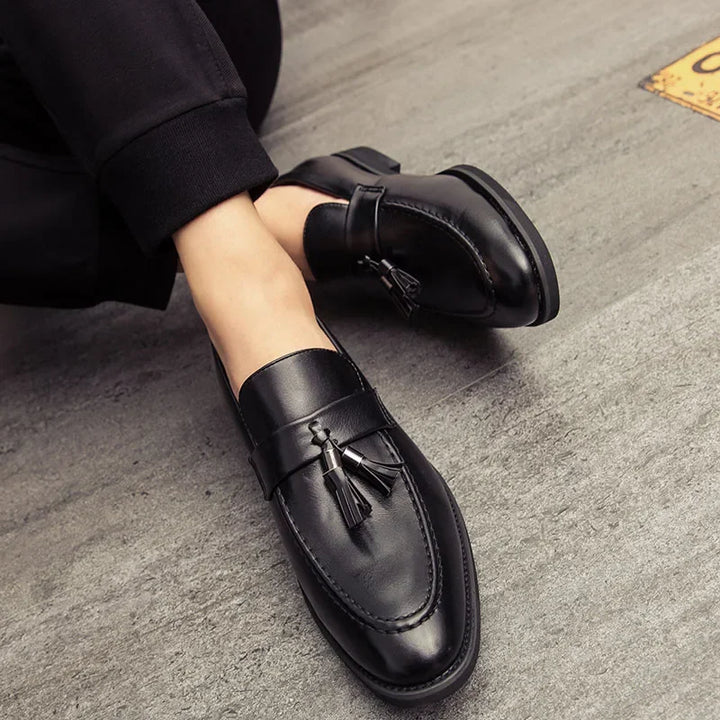 Preston Tassel Leather Loafers