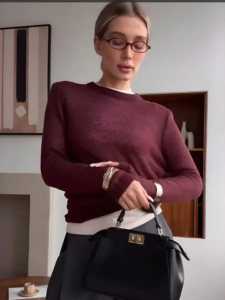 Elodie Mohair Knit Sweater