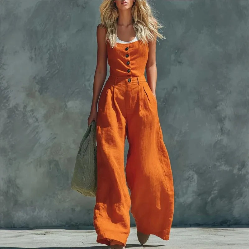 Matilda Wide Leg Pocket Jumpsuit
