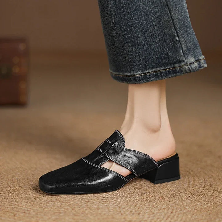 Celeste Genuine Leather Mules
