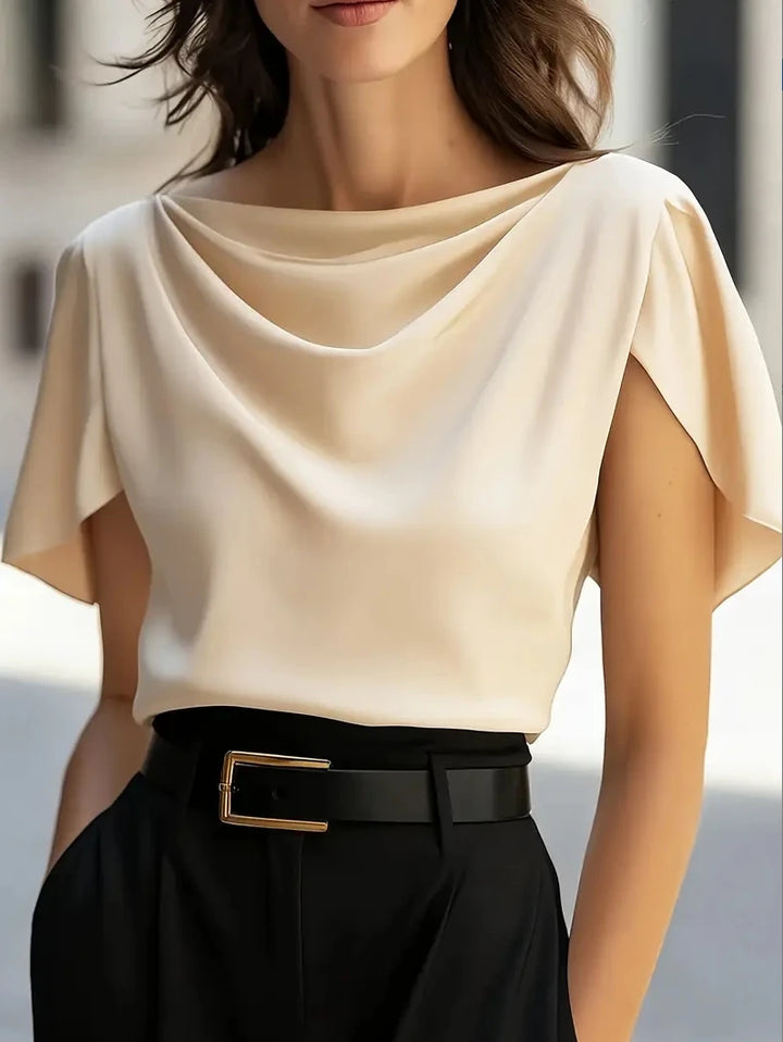 Bellamy Draped Cowl Neck Blouse