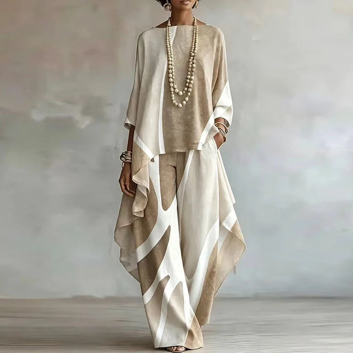 Solene Abstract Trouser Set