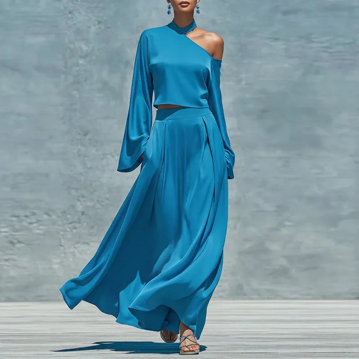Marisse Asymmetrical Maxi Skirt Set