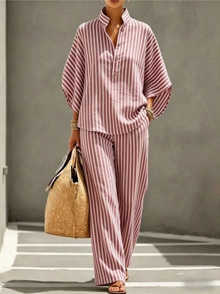 Ainsley Striped Two-Piece Set