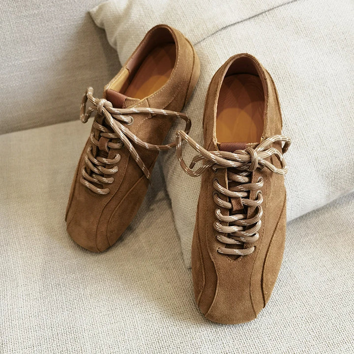 Sable Wide Toe Suede Sneakers