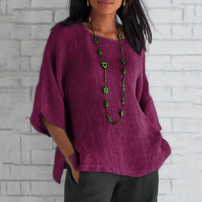 Maren Relaxed Cotton Blouse