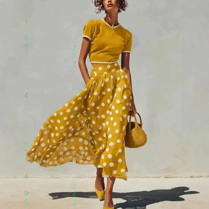 Penelope Polka Dot Skirt Set
