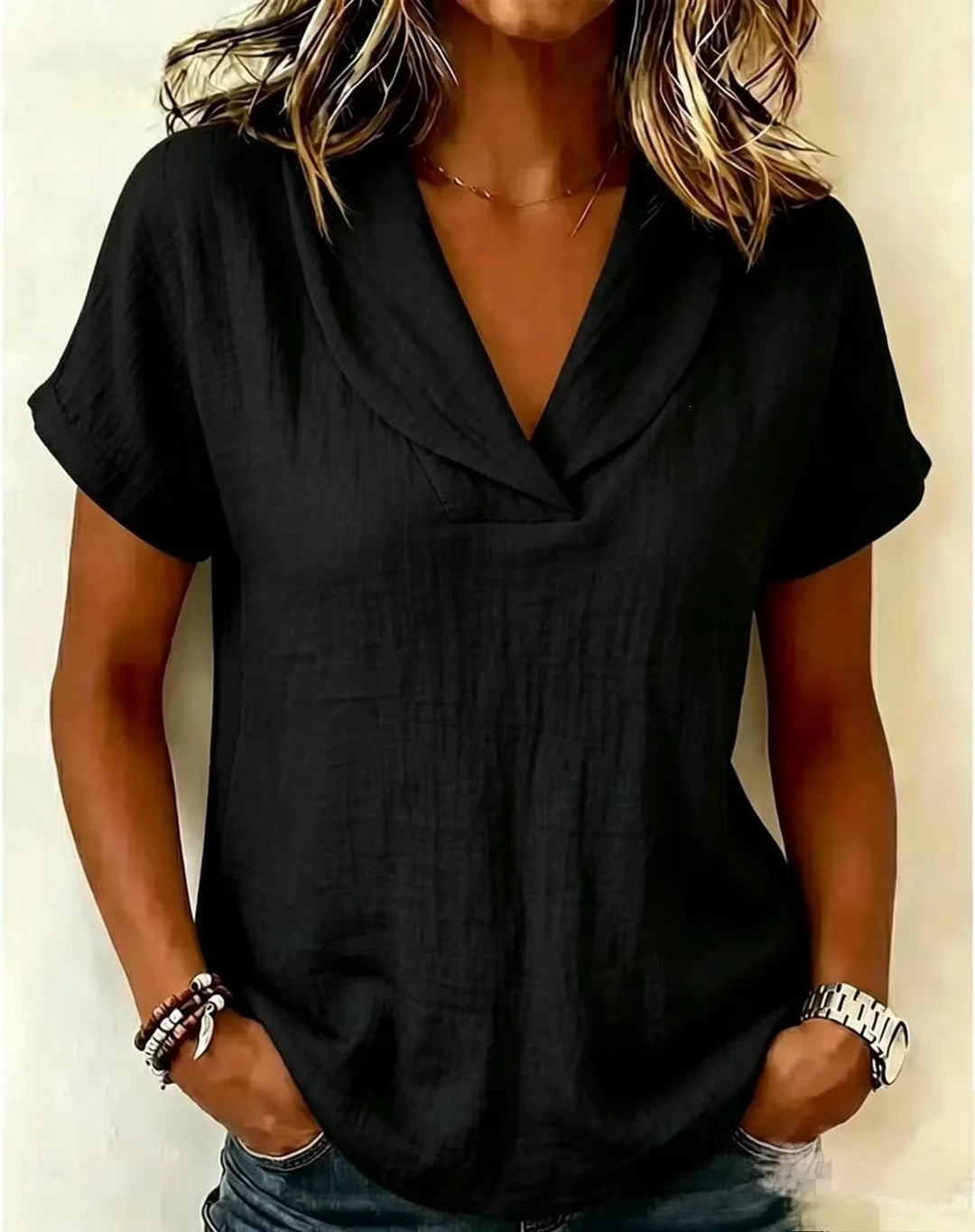 Camilla Relaxed V Neck Blouse