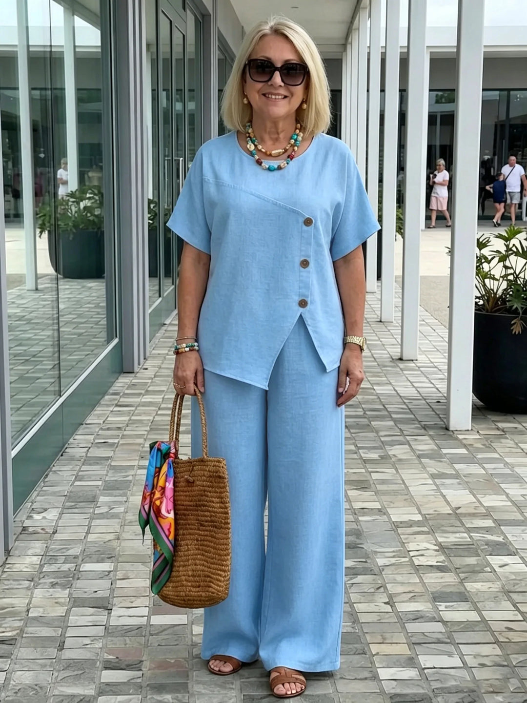 Laurel Asymmetrical Trouser Set