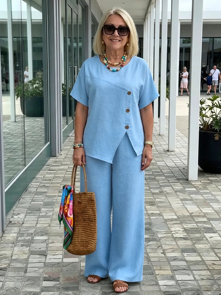Laurel Asymmetrical Trouser Set