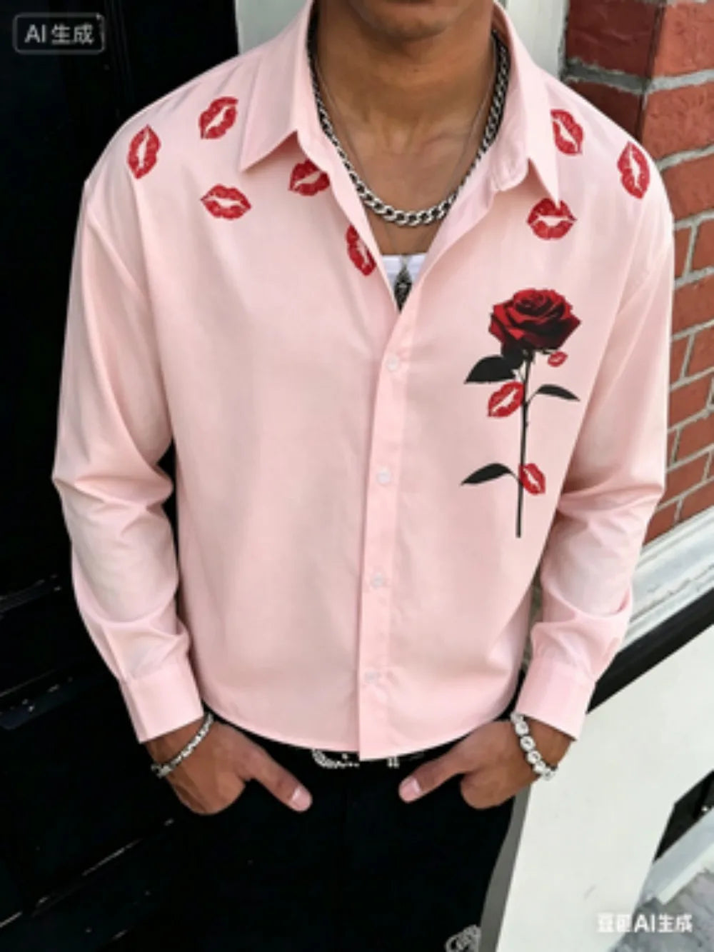 Hudson Graphic Button Front Shirt