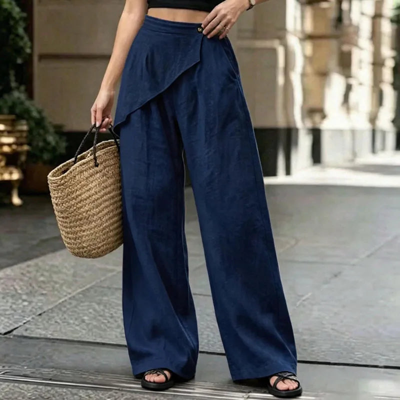 Arden Wrap Wide Leg Trousers