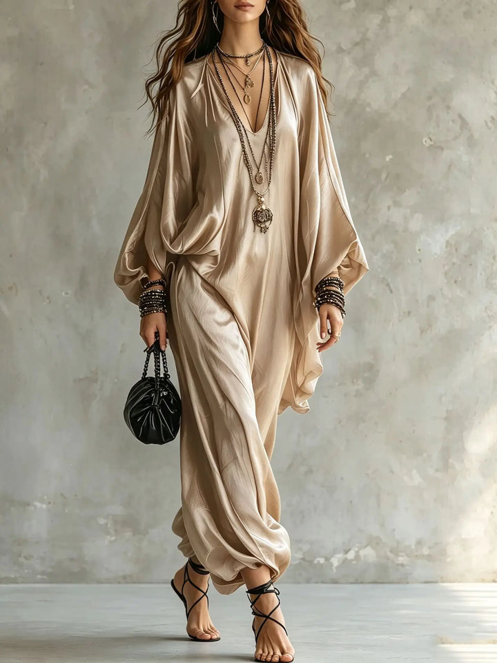 Selene Satin Wide Leg Jumpsuit
