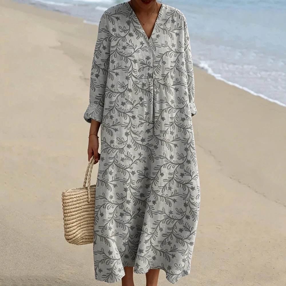 Margaux Boho Print Maxi Dress