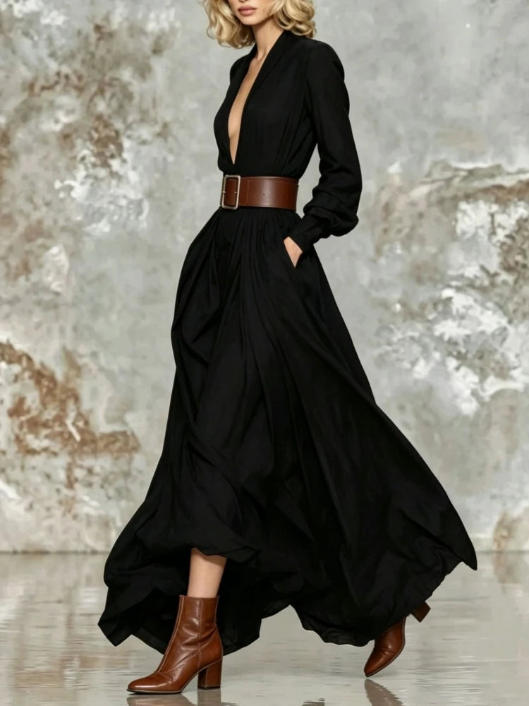 Isobel Ruched Waist Maxi Dress