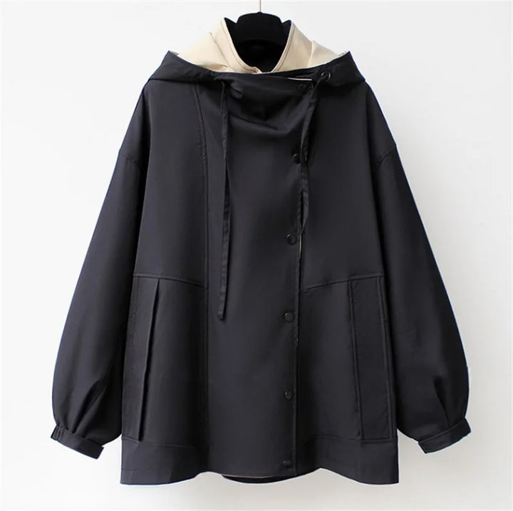 Harlow Contrast Collar Trench