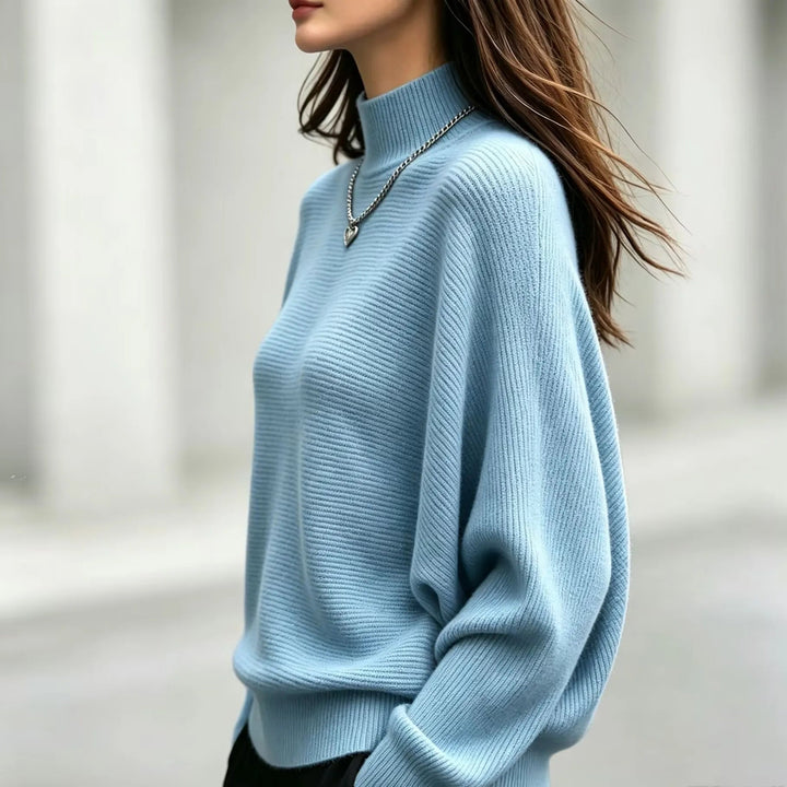 Selah Ribbed Mock Neck Sweater
