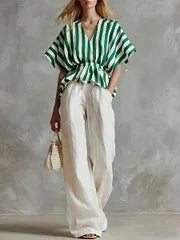 Camilla Striped Two-Piece Set