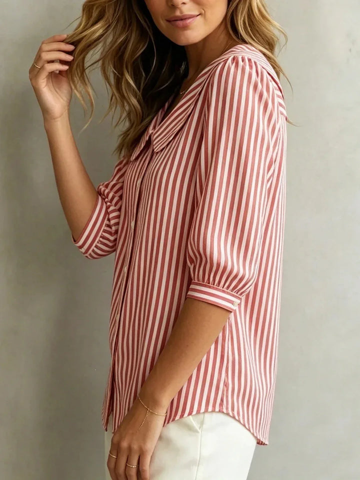 Abby Oversized Striped Blouse