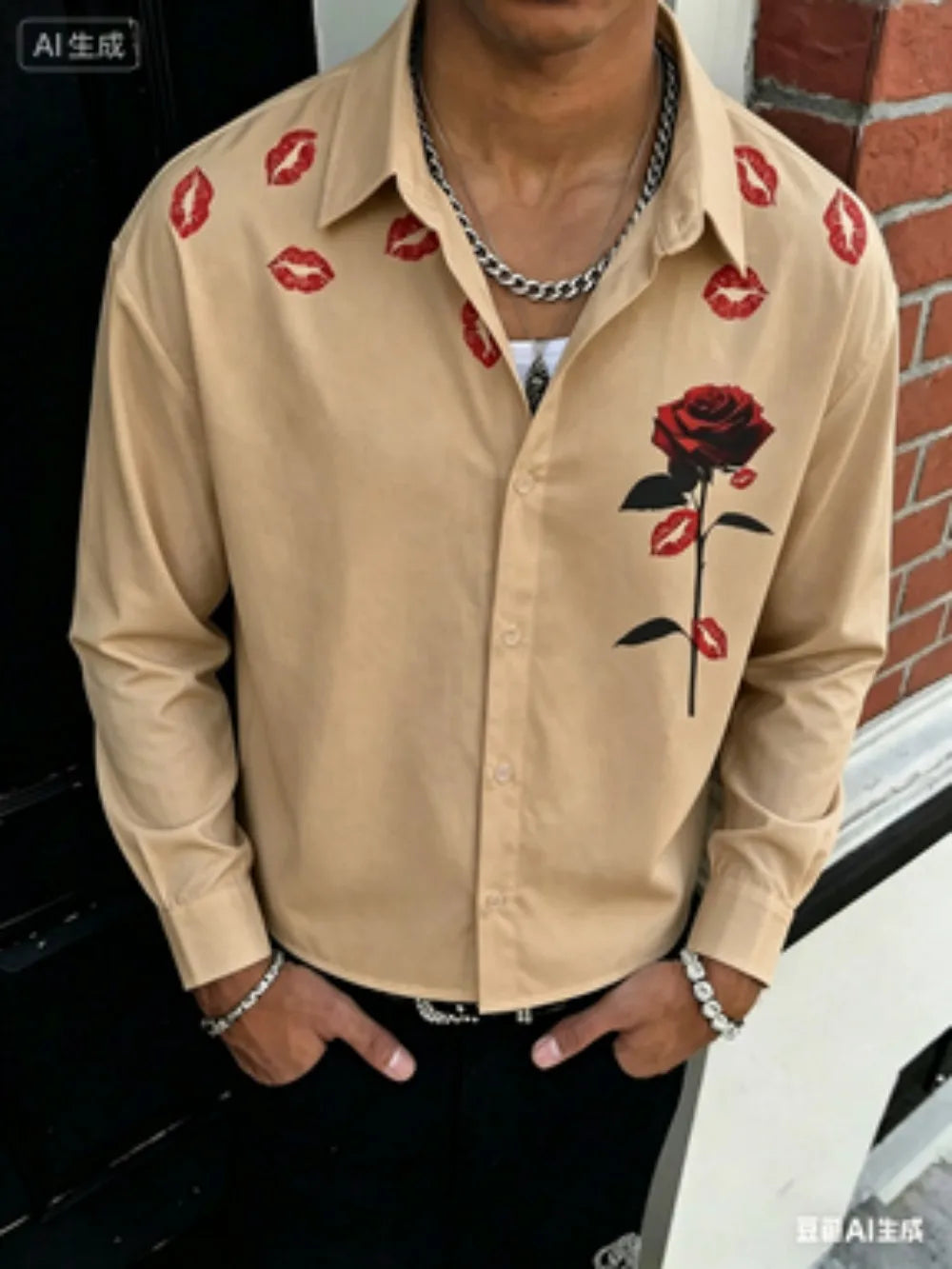 Hudson Graphic Button Front Shirt