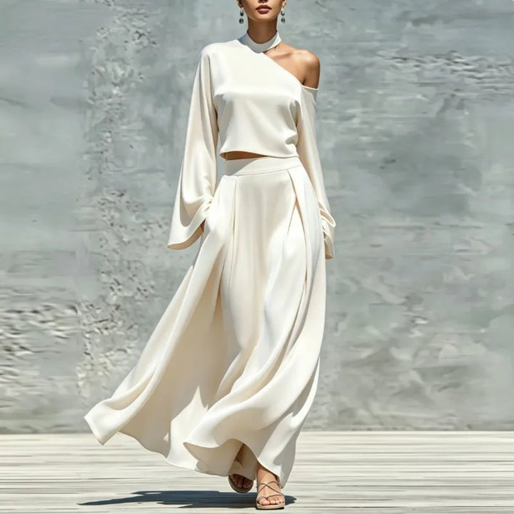 Marisse Asymmetrical Maxi Skirt Set