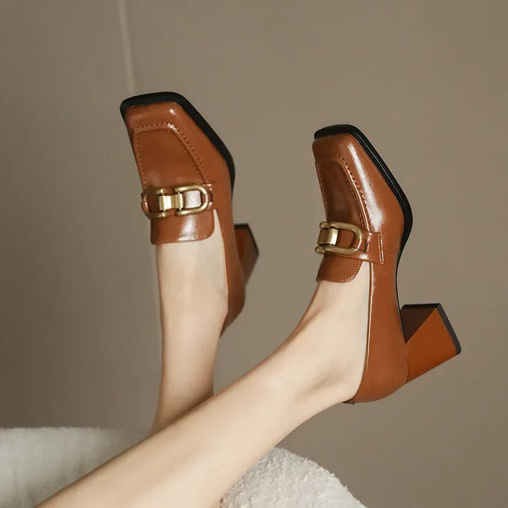Genevieve Square Toe Dress Loafers