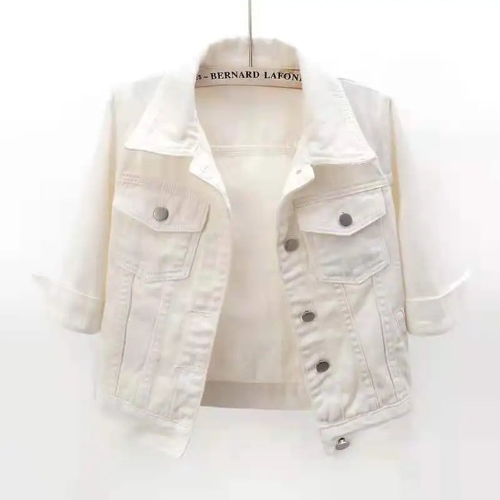 Annelise Cropped Denim Jacket