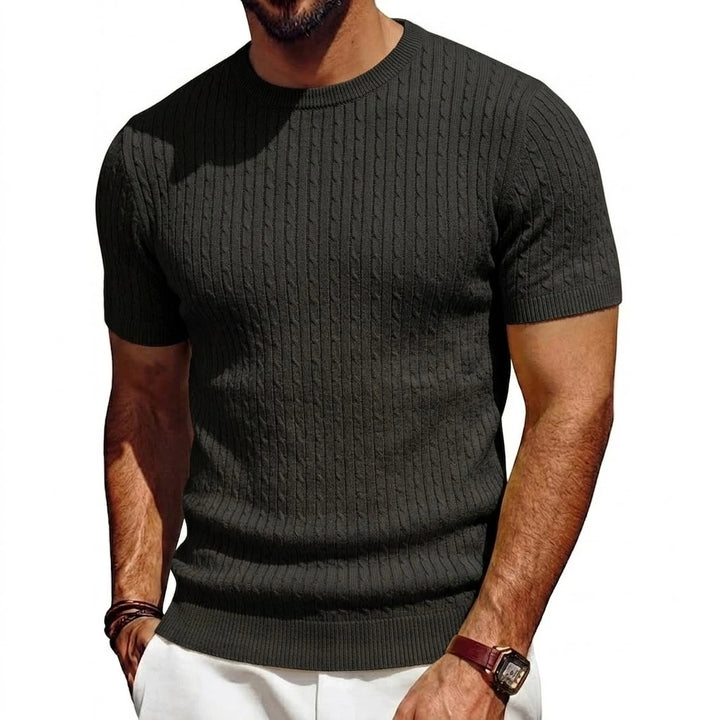 Jaxon Textured Knit Crewneck Shirt