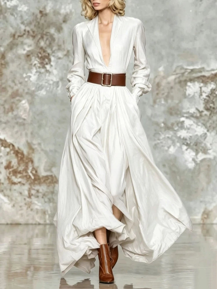 Isobel Ruched Waist Maxi Dress