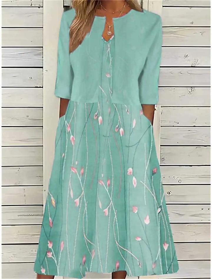 Aimee Floral Midi Dress