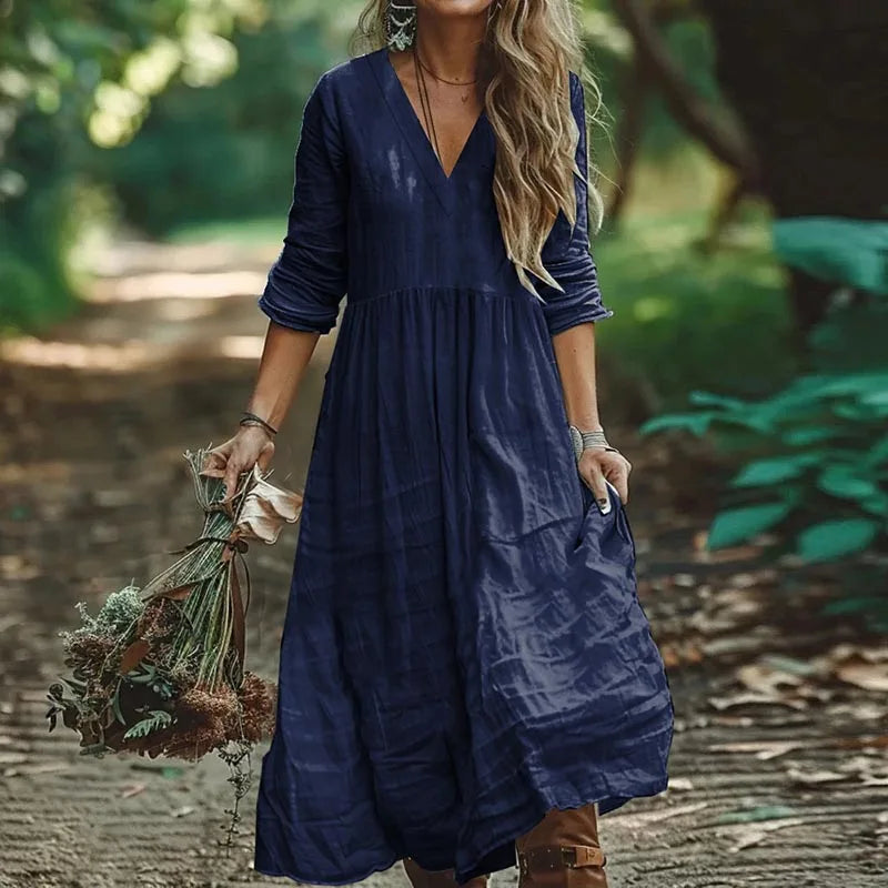 Solenne Long Sleeve Maxi Dress
