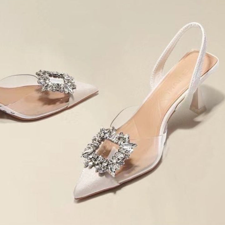 Cherry Elegant Slingback Heels