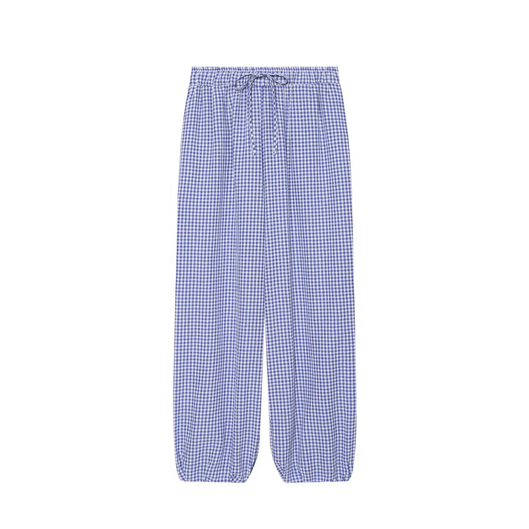 Kaydence Plaid Lantern Trousers