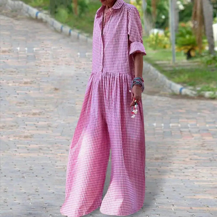 Maren Striped Linen Jumpsuit