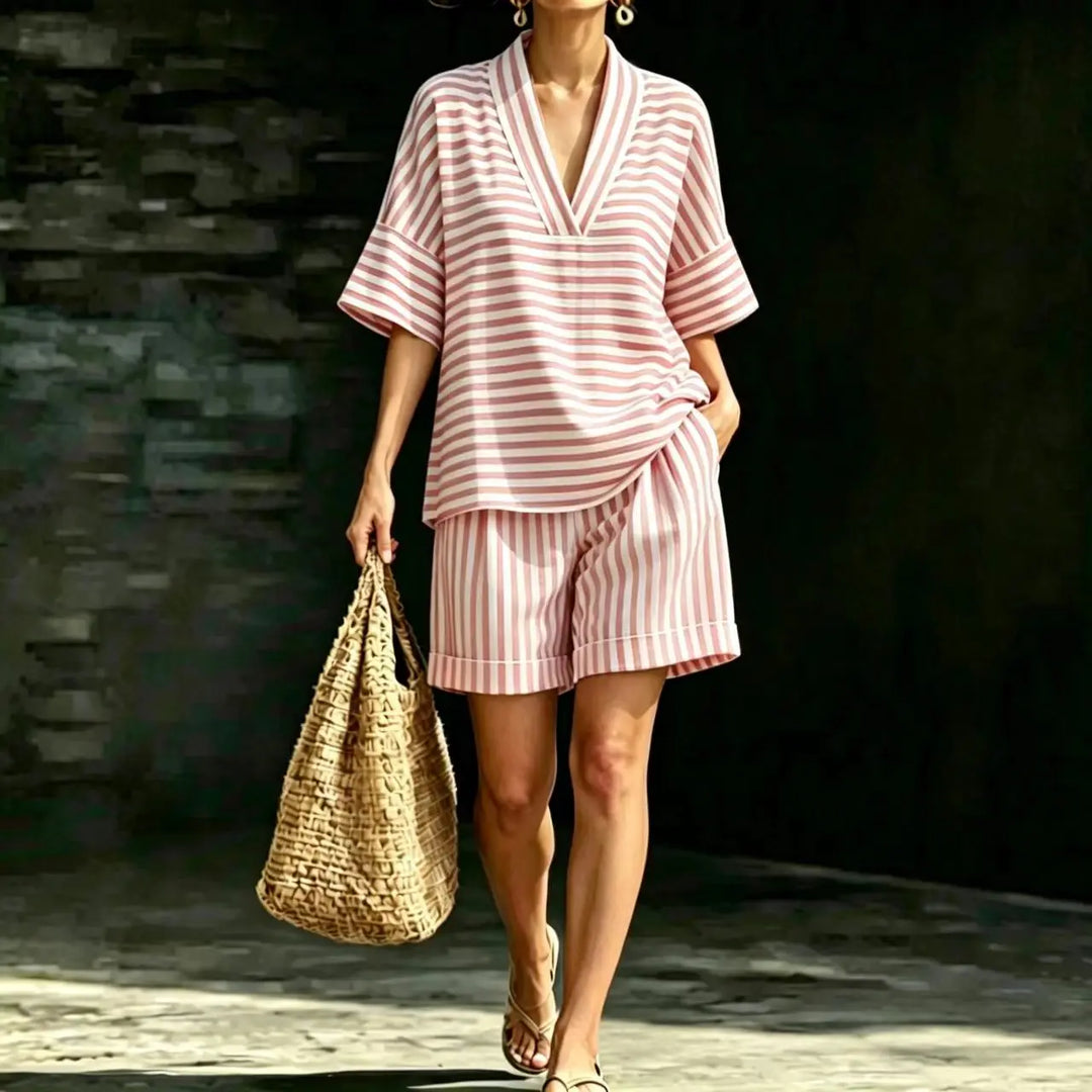 Coleen Striped Matching Set