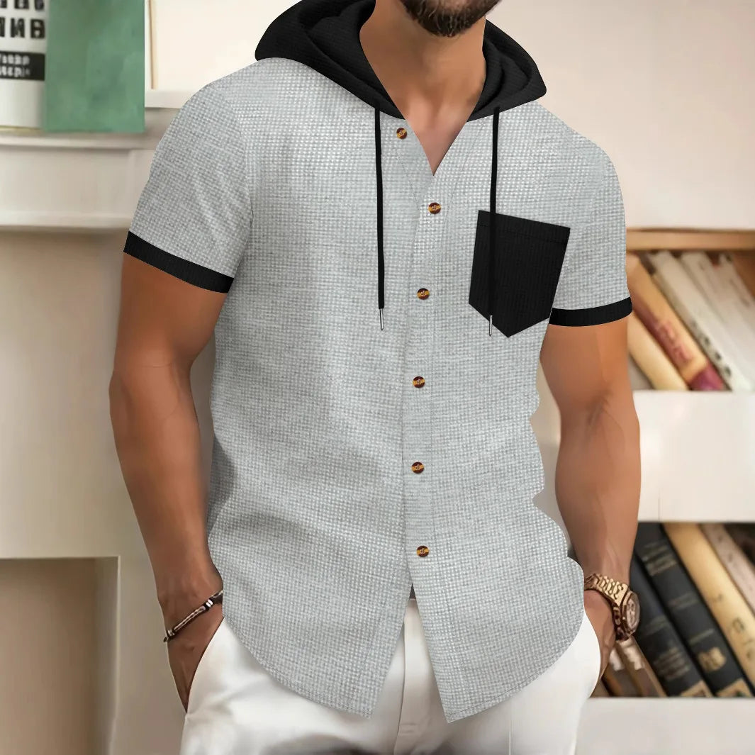 Jacob Hooded Button Shirt