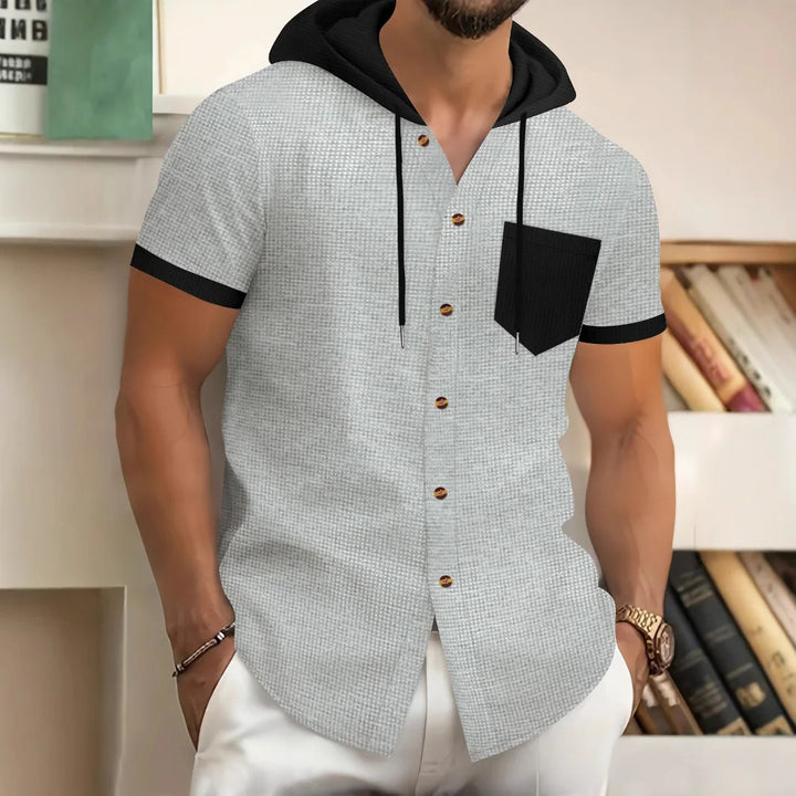 Jacob Hooded Button Shirt