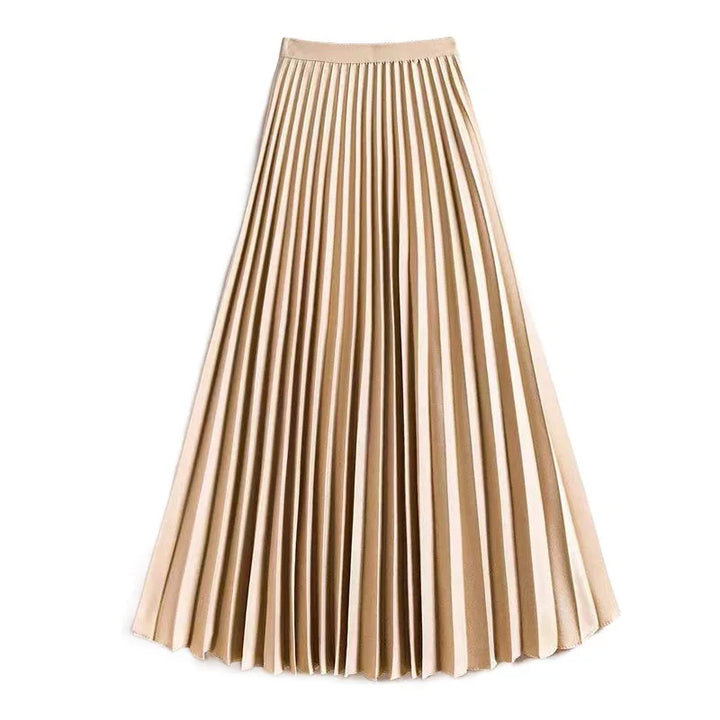 Simona Pleated A-Line Skirt