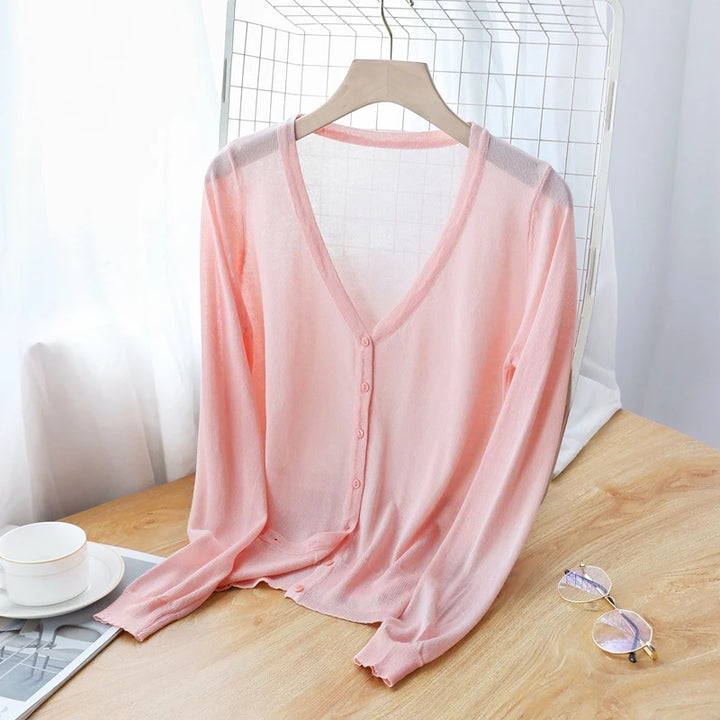 Lysandra Ice Silk Cardigan