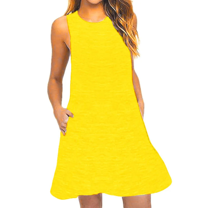 Adalee Sleeveless Swing Mini Dress