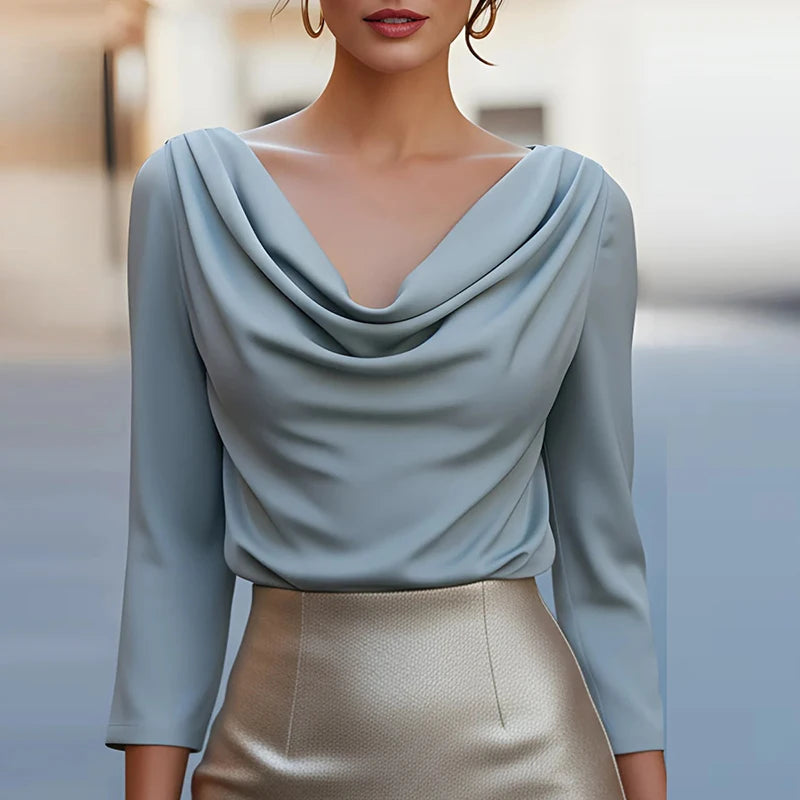 Valerie Cowl Neck Blouse