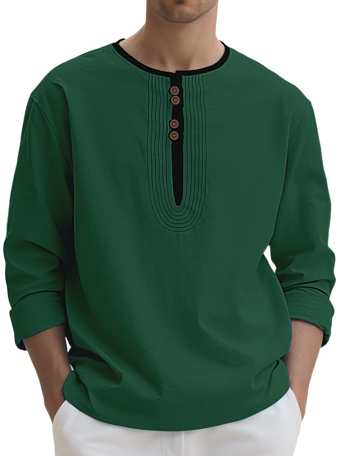 Holden Long Sleeve Henley Shirt