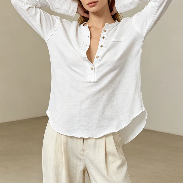 Lydia Loose Collared Blouse