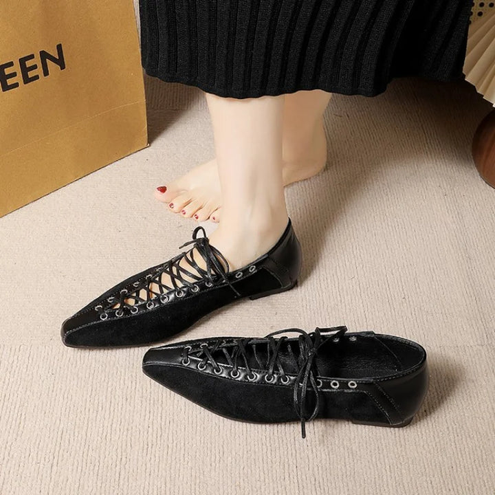 Vesper Classic Lace Up Flats